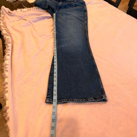 Wrangler Dark Blue Flare Women's Jeans 12/14 - Picture 8 of 10